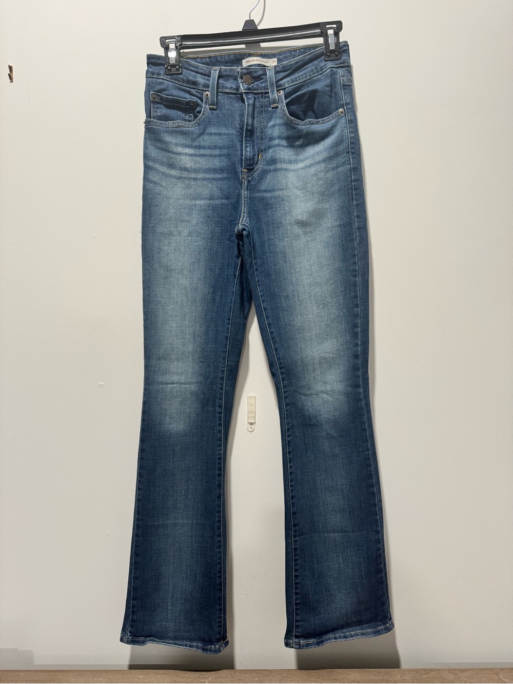 Levi's Medium Blue 727 Bootcut High Rise Jeans
